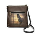 thumbnail image 2 of ZUXONGSY Cross Sunset Horse Print Leather Shoulder Bag for Women Multipurpose Crossbody Purse Satchel with Zipper Closure Sling Hobo Bag for Shopping Dating, 2 of 7