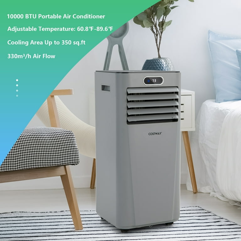 Costway 3-in-1 6000 BTU (10000 BTU ASHRAE) Compact Portable