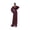 Cameo Brown, variant on Women Long Sleeve V Neck Evening Dress Elegant Chiffon Split Formal Party Gown