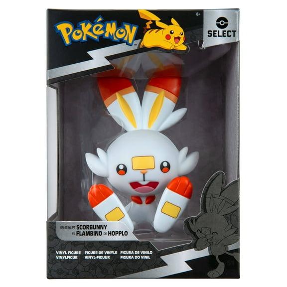 Pokemon Scorbunny Select Vinyl Figure - 4 inch Figure Made from High-Quality Vinyl