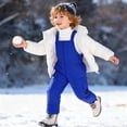 thumbnail image 4 of Valcatch Unisex Toddler Solid Color Snow Bib Overalls Waterproof Warm Down Puffer Snowsuit for Baby Boys Girls, 4 of 8