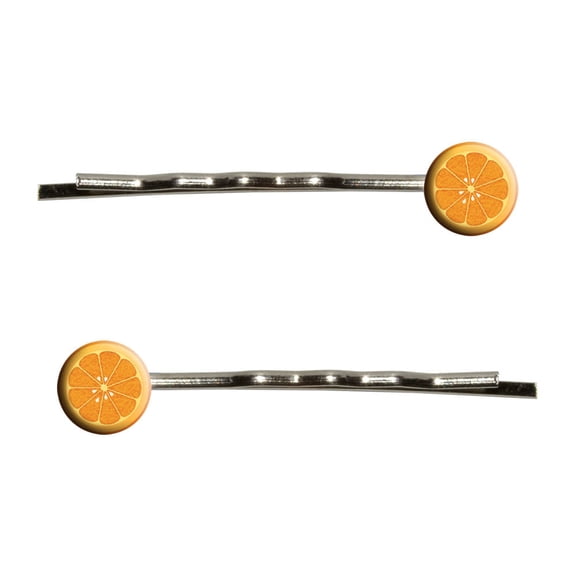 Orange Slice Fruit Bobby Pin Hair Clips