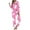 A, variant on Comfy Pajamas Sets Womens Christmas Santa Floral Printed Long Sleeve Lapel Button Down Tops and Pants Festive Loungewear for Cozy Holiday Sleepwear Set,C,XL