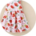 thumbnail image 4 of Coerni Kids Girls Floral Dress Cartoon Print Sundress Sleeveless A Line Dresses Crewneck Tank Dress Cute Summer Midi Dresses, 4 of 5