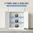 thumbnail image 4 of Fesbos Metal Storage Cabinets with Lock Door, Small Locker Adjustable Shelves Organizer Steel Cabinets, Home, Office,Warehouse,Garage,Industrial, 4 of 13