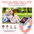 thumbnail image 5 of SHANNA 4G Smart Watch for Girls Boys, Smart Watch Phone with Calling, SOS, GPS, Camera, Flashlight, GPS Tracker for 3-12 Years Kids Birthday Xmas Gift, Pink, 5 of 7