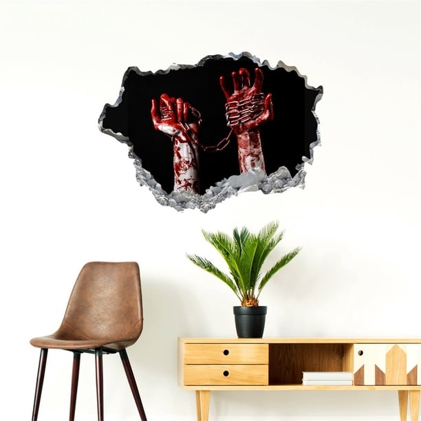 Ochine 3D Halloween Wall Decals Scary Halloween Decorations Halloween Window Clings