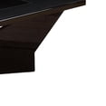 thumbnail image 4 of Pera 47 Inch Modern Coffee Table, Black Glass Insert, Geometric, Black, 4 of 5