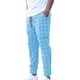 thumbnail image 2 of Pantalones largos para hombre, estilo casual, deportivo, a cuadros, con cintura elástica y bolsillos., 2 of 6