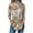 Khaki, variant on TQWQT Long Sleeve Shirts for Women Plus Size Turtlenecks Tunic Top Loose Fit Floral Printed T Shirts Turtleneck Curved Hem Graphic Tee Fall Outfits 2024 Light Blue 2XL