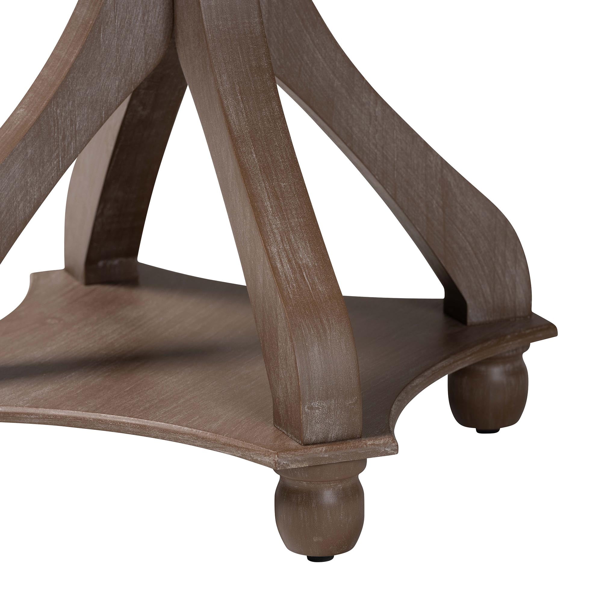 Baxton Studio Westlyn French Country End Table, Antique Brown