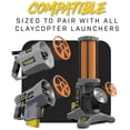 thumbnail image 6 of Caldwell ClayCopter Target Discs 90mm-110mm 200 Pack, Biodegradable, Lightweight Clay Pigeon, for ClayCopter Launchers, Target Shooting, Range, and Hunting, 6 of 11