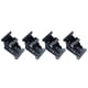 thumbnail image 2 of 4 bisagras plegables ajustables de 90 grados de metal para bricolaje, accesorios para patas de mesa. Negro, 2 of 9