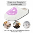thumbnail image 6 of BERANMEY Cute Smile Face Slippers for Women Perfect Soft Plush Comfy Warm Slip-On Happy Face Slippers fo Women Indoor fluffy Smile House Slippers for Women and Men Non-slip Fuzzy Flat Slides, 6 of 9