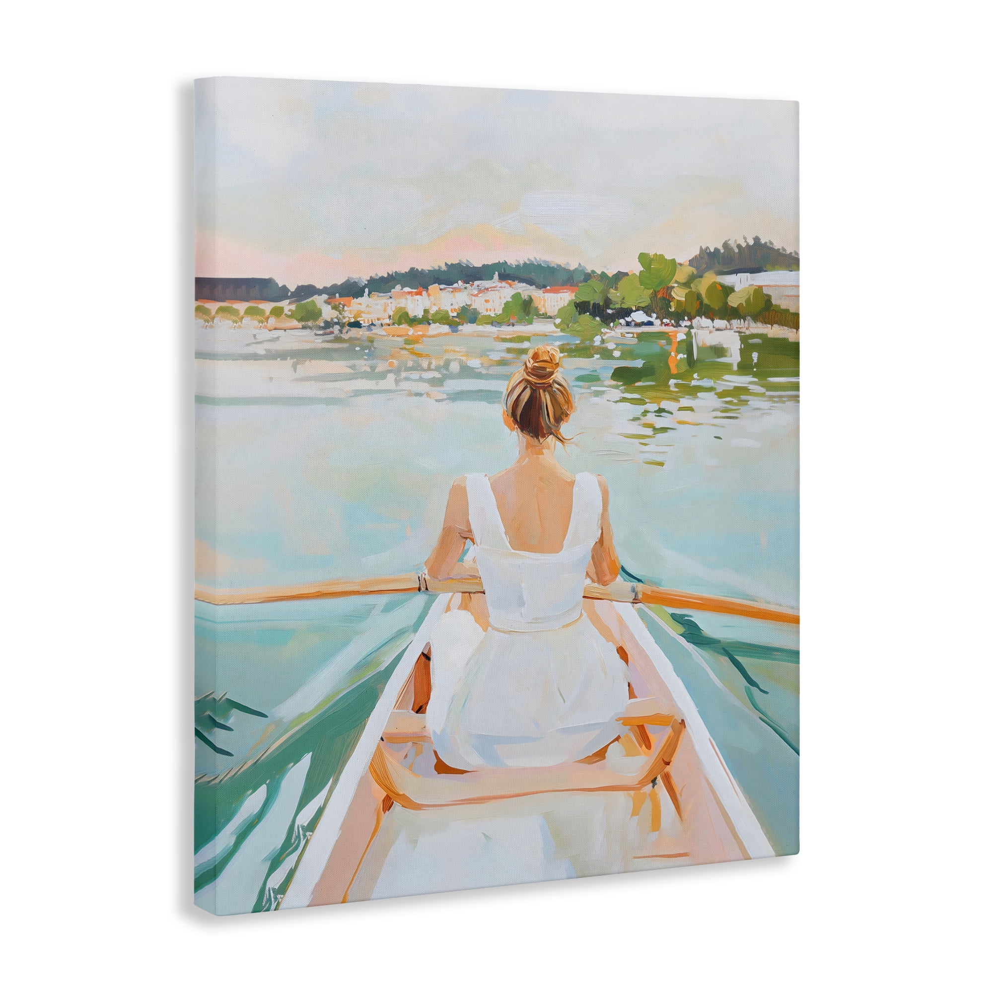 Stupell Industries Girl In Peaceful Canoe Ride Canvas Wall Art, design by The Prints Vibe