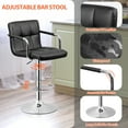 thumbnail image 5 of ZENY Adjustable Height Bar Stools - Set of 4, Black, 5 of 10