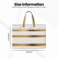 thumbnail image 3 of Handbag File Bag 15×10.6in Large Capacity Double Pocket Designed For Work Travel Travel Shopping Gold Stripe_3, 3 of 8