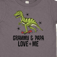 thumbnail image 4 of Inktastic Grammy and Papa Love Me Dinosaur Grandson Boys Toddler T-Shirt, 4 of 5