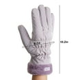 thumbnail image 4 of Spencer Winter Gloves for Women, Touchscreen Waterproof Windproof Gloves Cold Weather Warm Thermal Gloves with Faux Fur Cuff, Purple, 4 of 8