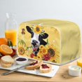 thumbnail image 4 of Yuyamidu Sunflower Toaster Cover 4 Slice Cow Dustproof Cover for Toaster Wide Slot Breadmaker Machine Dust Cover Kitchen Small Appliance Cover Anti-Scratch Cover, Yellow, 4 of 7