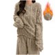 thumbnail image 1 of Ailaofu Womens Fluffy Comfortable Cozy Pajama Set Pullover Lounge Home Warm Wear for Winter, 1 of 7