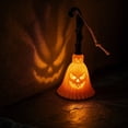 thumbnail image 6 of Hyknon Halloween Pumpkin Broom Hanging Light, Battery Operated Mini Witch Broom Lamp, Jack O Lantern Hanging Ornament, Indoor Mantel Atmosphere Pumpkin Face Broom Light for Halloween Party Decor（ G ), 6 of 7