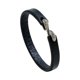 thumbnail image 5 of Pulsera de cuero para hombre y mujer, estilo retro vintage, joyería de moda, regalo Negro, 5 of 9