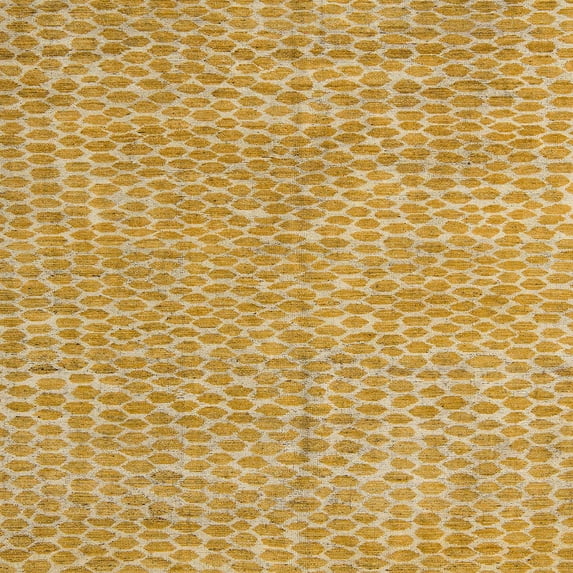 Ahgly Company Indoor Square Abstract Orange Abstract Area Rugs, 6' Square