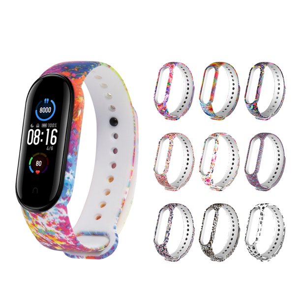 Gwong Electrónica Pintada de la correa de la muñeca del reloj del patrón pintado de reemplazo para Xiaomi 5