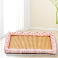 thumbnail image 2 of CSChome Lit pour Animaux Lit pour Animaux Imprimé Fruits Mignons Grand Espace Lit de Couchage pour Chien Tapis Rafraîchissant d'Été, 2 of 7