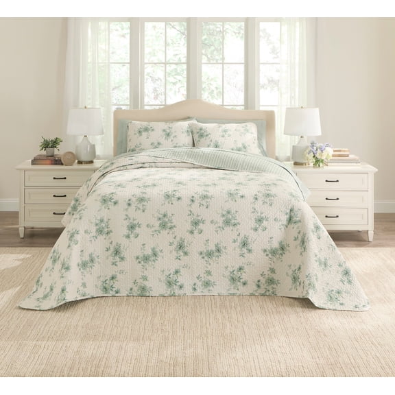 BrylaneHome BH Studio Pastel Reversible Bedspread