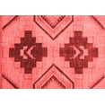 thumbnail image 1 of Ahgly Company Machine Washable Indoor Rectangle Abstract Red Modern Area Rugs, 2' x 5', 1 of 4