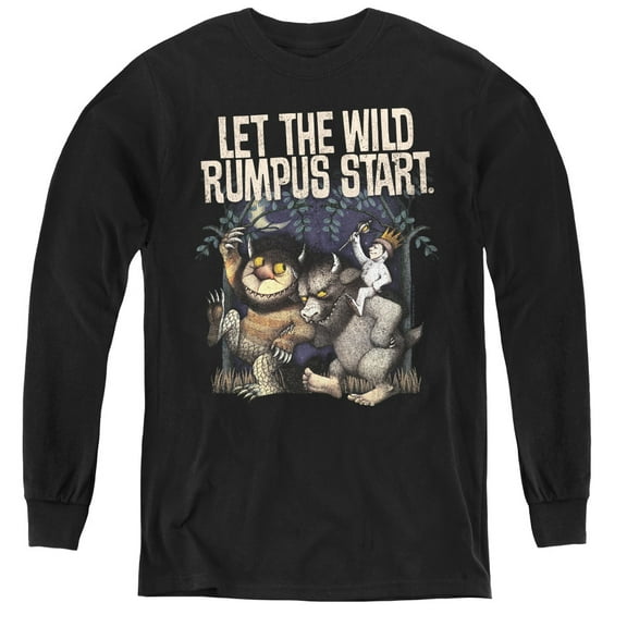 Where The Wild Things Are - Wild Rumpus - Youth Long Sleeve Shirt - Small