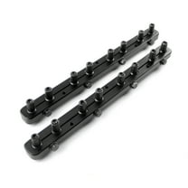 Speedmaster PCE259.1009.01 Compatible with Ford SB 289 302 351 Windsor Rocker Stud Girdle Kit Black With 3/8" Polylock Nuts