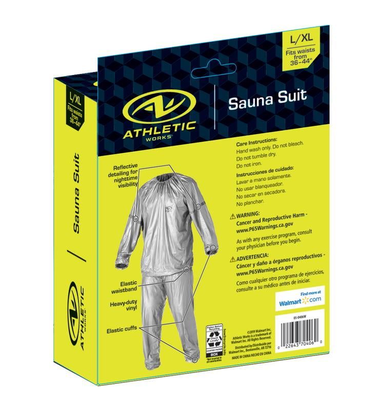 44" Ready To Ship Bran New Athletic Sauna Suit L/Xl Fits Waist Sizes 36" 