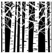 Crafter's Workshop Template 12"X12"-Aspen Trees