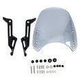 thumbnail image 3 of Motorcycle Windshield, Wind Proof Protective High Strength Motorcycle Windscreen  For Modification Replacement For Bonneville T100 T120 2016-2020 Grey, 3 of 8