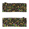 thumbnail image 2 of Daiia Mardi Gras3 Printed Handmade Baby Headbands Soft Stretchy Hair Bands with Bows for Newborn Infant Baby Toddler Girls, 2 of 5