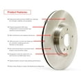 thumbnail image 2 of Dynamic Friction Company Rear Brake Rotors Kit | 4000 HybriDynamic Brake Pads includes Hardware 6812-03017, 2 of 3