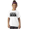 thumbnail image 4 of Fluent in Sarcasm Funny Attitude Crewneck T Shirts Boy Girl Teen Brisco Brands S, 4 of 6