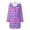 Purple, variant on WREESH Women'S Windproof Hooded Rain Coats Plus Size Stripe Print Jackets Fleece-Lined Warm Winter Coats Travel Jackets Outwear Purple