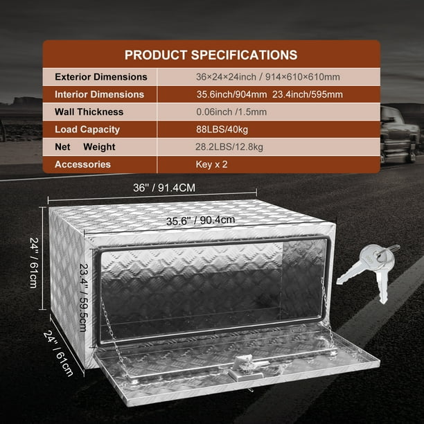 24 inch underbody 2024 tool box