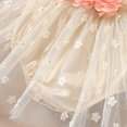 thumbnail image 6 of IBTOM CASTLE Baby Girls Lace Bodysuit Boho Clothes 1st Birthday Cake Smash Outfit Newborn Photography Outfits Summer Sunsuit 0-6 Months Apricot Flower, 6 of 8