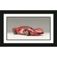 thumbnail image 2 of Stephen Chambers 24x14 Black Ornate Wood Framed With Double Matting Wall Art Titled - Ferrari330P4 3Qtr Front, 2 of 6
