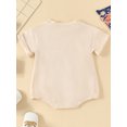 thumbnail image 4 of xiaxaixu Barboteuse pour Filles et Garçons, Manches Courtes d'Été, Col Rond, Motif Drapeau Étoile, Combinaison Décontractée pour Fête, 4 of 8