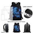 thumbnail image 6 of Uourmeti Blue Jellyfish Lightweight Backpack, 17 Inch Fashion School Backpack Student Bookbag for Students, 6 of 6