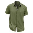 thumbnail image 3 of Hawaiian Shirt For Men, Men's Vintage Button Down Bowling Shirts Short Sleeve Summer Beach Shirt 2XL, 3 of 4