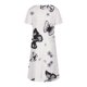 thumbnail image 5 of Vestidos casuales elegantes con cuello en V de manga corta con estampado floral de verano para mujer Fridja  qw4267, 5 of 5