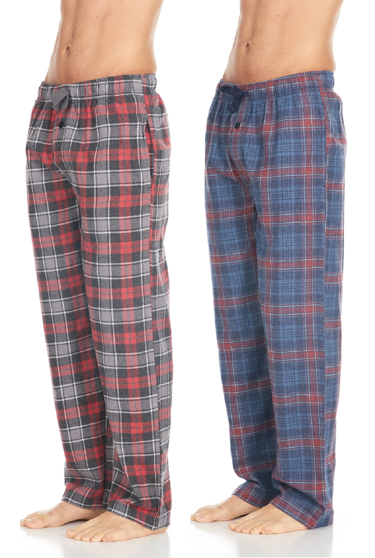 Daresay Mens Cotton Super Soft Flannel Plaid Pajama Pantslounge