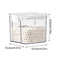 thumbnail image 4 of EIGTHTAIL Food Storage Containers Clearance! Plastic Food Storage Containers with Lids Small Airtight Containers Square School Lunch Containers for Children Leftover Food Containers Clear, 4 of 9